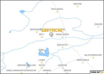 map of Goryniche