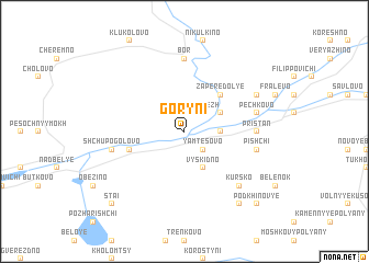 map of Goryni