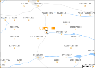 map of Gorynka