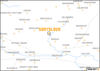 map of Goryslovo