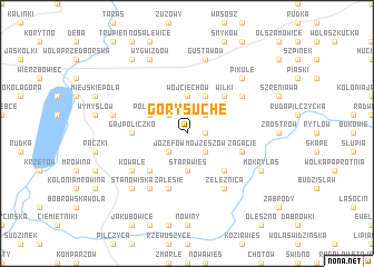 map of Góry Suche