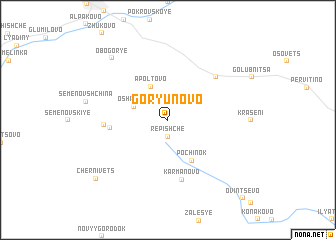 map of Goryunovo