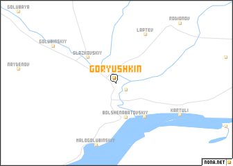 map of Goryushkin