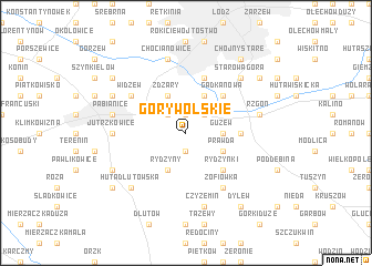 map of Góry Wolskie