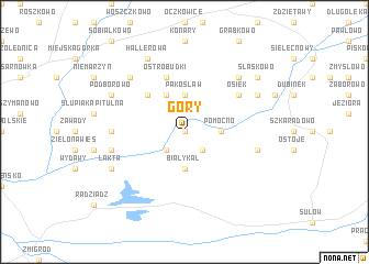 map of Góry