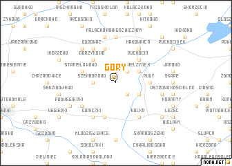 map of Góry