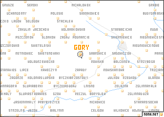 map of Góry