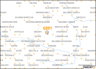 map of Góry