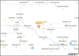 map of Gory