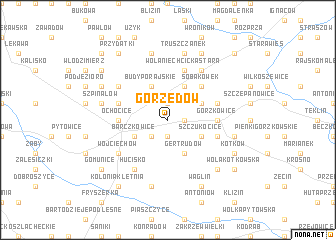 map of Gorzędów