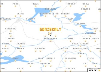 map of Gorzekały