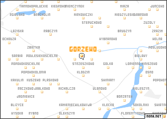 map of Gorzewo