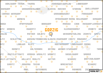 map of Görzig