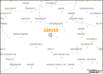 map of Görzke