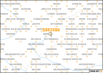 map of Gorzków