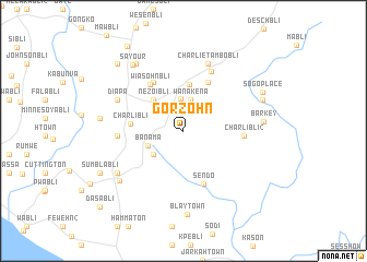 map of Gorzohn