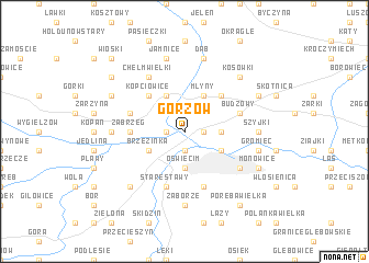 map of Gorzów