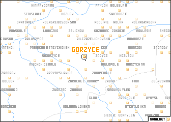 map of Gorzyce