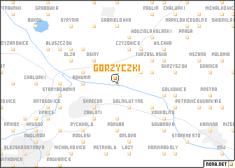 map of Gorzyczki