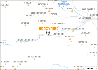 map of Gorzyniec