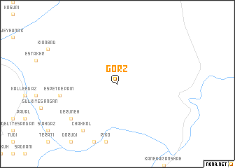 map of Gorz