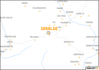 map of Gosaldo