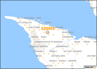 map of Gösarp