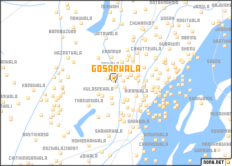 map of Gosarwāla