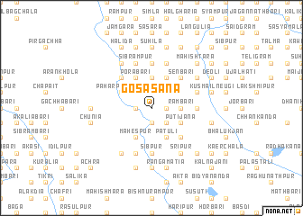 map of Gosāsana