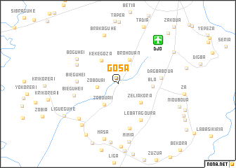 map of Gosa