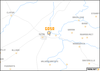 map of Gosa