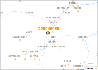 map of Göschenen