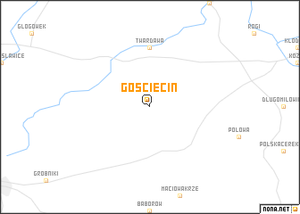 map of Gościęcin