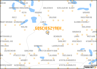 map of Gościeszynek