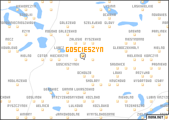 map of Gościeszyn