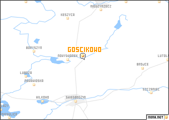 map of Gościkowo