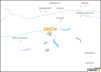 map of Gościm