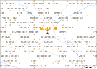 map of Gościnna