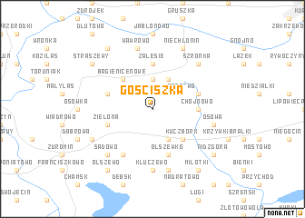 map of Gościszka