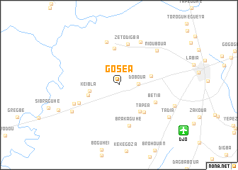 map of Goséa