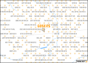 map of Gösers