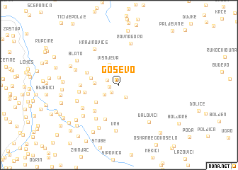 map of Goševo