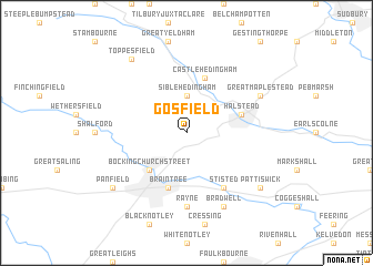 map of Gosfield