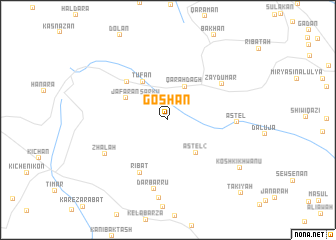 map of Gōshān