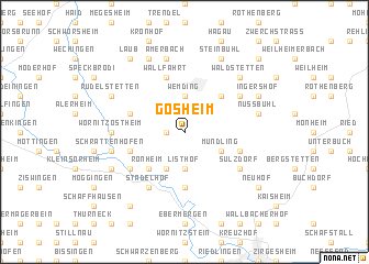 map of Gosheim