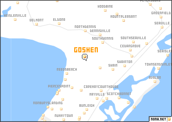 map of Goshen