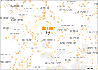 map of Goshen