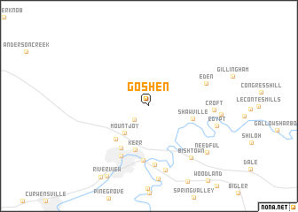 map of Goshen