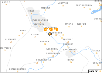 map of Goshen