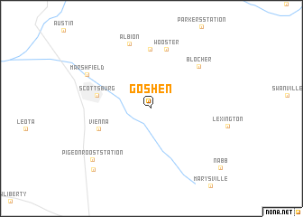 map of Goshen